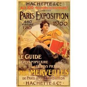 PARIS EXPOSITION 1900 BOOK LARGE VINTAGE POSTER REPRO 