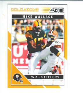 2011 Score Gold Zone #234 Mike Wallace Steelers  