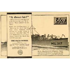   Boat Submarine Chaser M.L. 317   Original Print Ad: Home & Kitchen