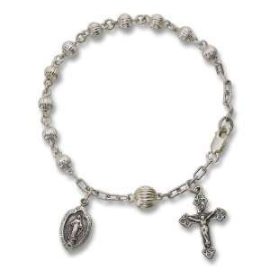  Sterling Silver Bead Bracelet: Jewelry