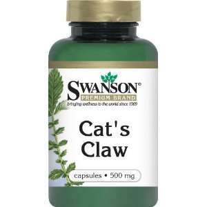  Swanson Cats Claw 500mg 250 Capsules 1 Bottle: Health 