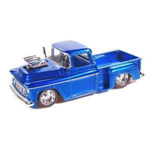  1955 Chevy Stepside Truck Blown 1/24 Metallic Blue: Toys 