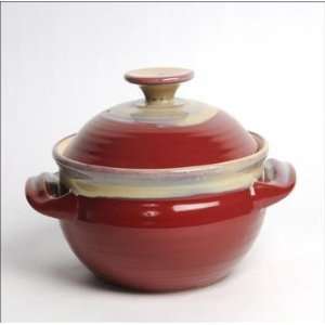 Tumbleweed Pottery 5509R Covered Casserole Dish Small   Red  
