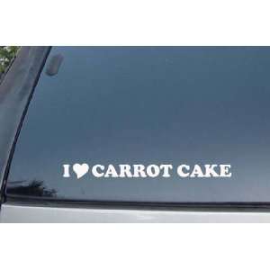  I Love Carrot Cake Vinyl Decal Stickers 