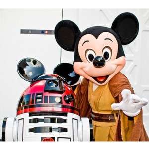 DISNEY Star Wars Tours Mickey Mouse as Jedi & r2 mk NEW  