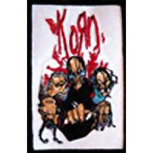  KORN CARTOON HEADS EMBROIDERED PATCH