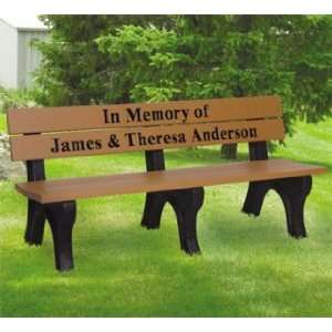  Memorial Classic Inlay Engraved Benches Patio, Lawn 