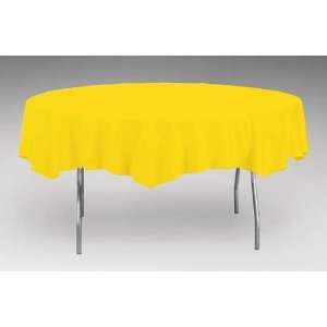    School Bus Yellow 82 Plastic Table Cover: Health & Personal Care