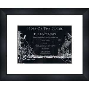 HOPE OF THE STATES The Lost Riots   Custom Framed Original Ad   Framed 