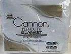 Vintage Light Blue CANNON Plymouth Blanket Polyester Ny