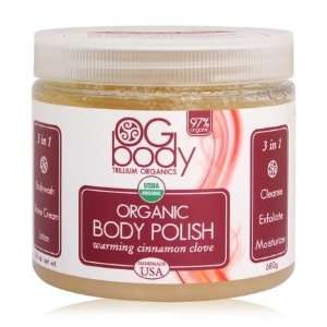  Body Polish Organic Warming Cinnamon and Clove 24 Ounces Beauty