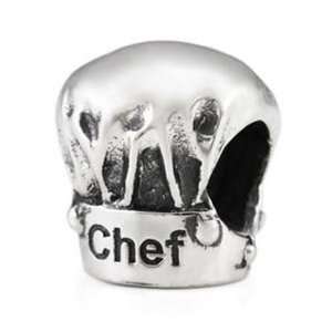  Ohm Sterling Silver Chef Hat Bead Charm Ohm Jewelry