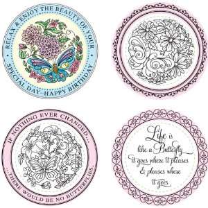  JustRite Stampers Stamp, Butterfly Gardens   898523 Patio 