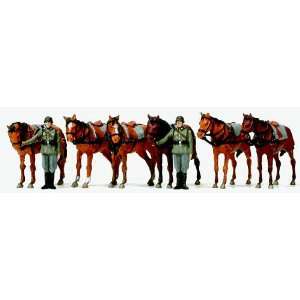  Preiser 16597 Standing Draught Horses Toys & Games
