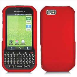 Red Rubberized Hard Case Cover for Motorola Titanium i1x Sprint Nextel