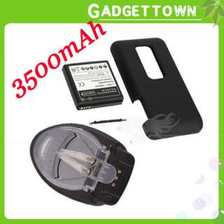   Battery +Back Cover +Universal Charger for Sprint HTC EVO 3D  
