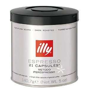 illy iperEspresso Capsules Dark Roast Coffee, 21 ct Capsules  