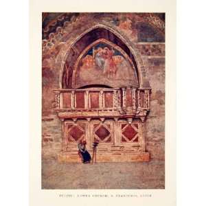 Color Print Pulpit Church Basilica San Francesco Francis Assisi Italy 