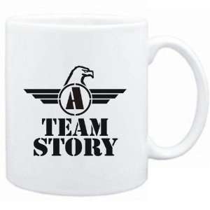  Mug White  Team Story   Falcon Initial  Last Names 
