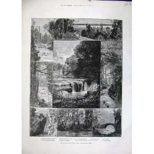   1883 Jesmond Dene Public Park Newcastle On Tyne Mill