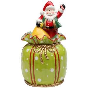   Collection Santa In The Bag Cookie Jar, 11 1/8 Inch