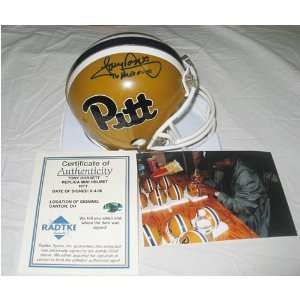 Tony Dorsett Autographed Mini Helmet   Pittsburgh Panthers 