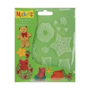  Makins Clay Push Molds Christmas Decor M390 7; 3 Items 