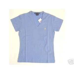  BNWT Ralph Lauren Sport Womens Shirt Sz M New Soft Blue 