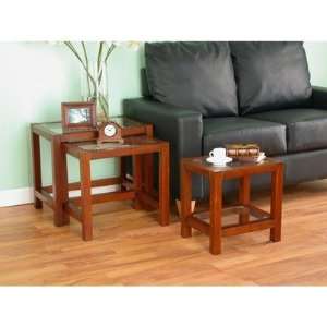   Structure 3 Piece Nesting Table Set in Espresso: Home & Kitchen