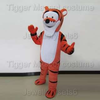 Adult Size Tigger Costume Cartoon Mascot Tiger Costume  