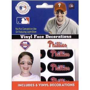   Phillies Eye Black Vinyl Stickers 3 Pack: Sports & Outdoors