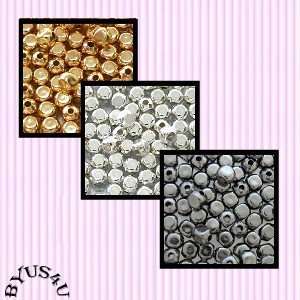CUBE SQUARE METAL SPACER BEADS  