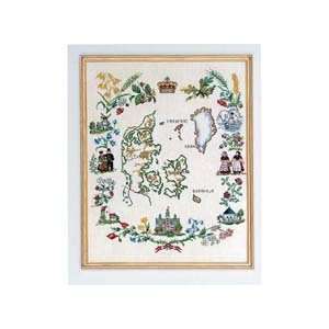  Denmark V Counted Cross Stitch Kit: Arts, Crafts & Sewing