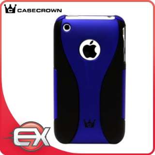 CASECROWN BLUE EXO HARD COVER CASE FOR IPHONE 3G & 3GS  