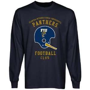 Florida International Golden Panthers Club Long Sleeve T Shirt   Navy 