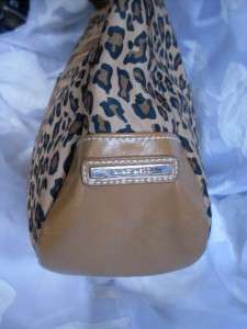 Gorgeous Nine West Leopard Tan & Black Satchel Handbag  