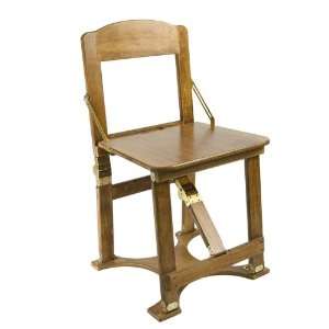   /Oak Color Wooden Folding Chair   Spiderlegs CH01 LW: Home & Kitchen