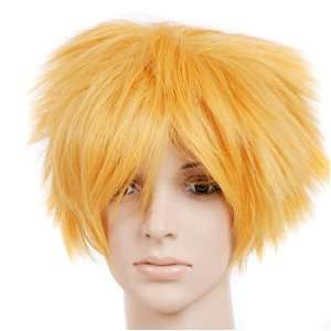  Orange Spiky Short Length Anime Cosplay Wig Costume Toys & Games