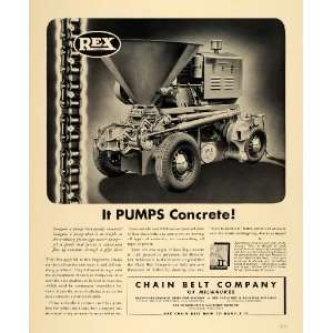   Pumpcrete Concrete Rex Milwaukee   Original Print Ad