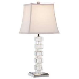   Full Spectrum Stacked Crystal Cubes Table Lamp