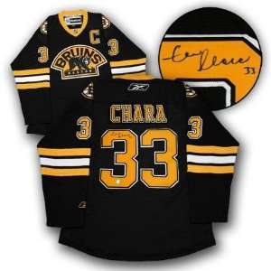 ZDENO CHARA Boston Bruins SIGNED RBK 3RD JERSEY   Autographed NHL 