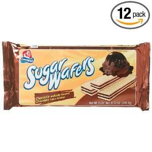 Gamesa Chocolate Sugar Wafers, 6.77 Ounce Packages (Pack of 12 