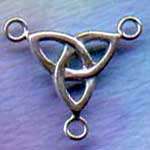 CHARMED Celtic Knotwork Triquetra Jewelry Finding Sterl  