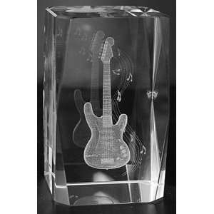  3d Laser Cut Guitar Crystal 