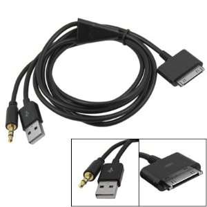   Line Out USB Dock Cable Blk for iPhone 4 4G: Cell Phones & Accessories