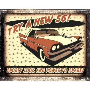  56 Chevy sign 50s chevrolet / vintage car showroom decor 