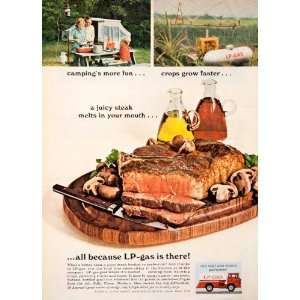  1968 Ad LP Gas Crop Farm Camping Steak Gasoline Chicago 