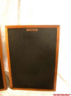   1985 Klipsch Heresy II horn loaded speakers loudspeakers walnut  