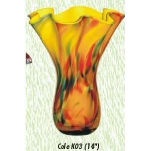  Cole Vase Hand Blown Modern Glass Vase: Home & Kitchen
