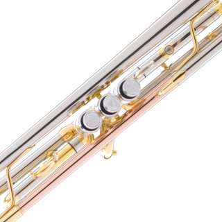 NEW SILVER & ROSE BRASS Monel Valves Bb Trumpet+Tuner  
